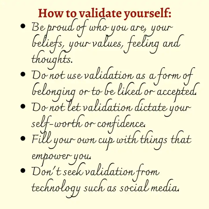 Illustration showing self-respect and inner peace over external validation